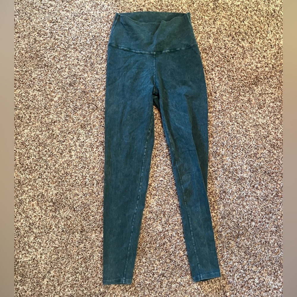Electric + Rose Teal Denim Wash Butter Leggings